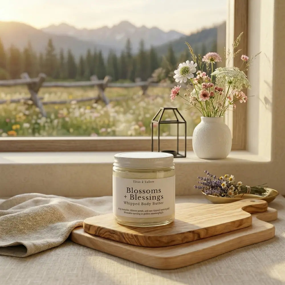 Blossoms + Blessings | Whipped Tallow Body Butter – Titus 2 Tallow