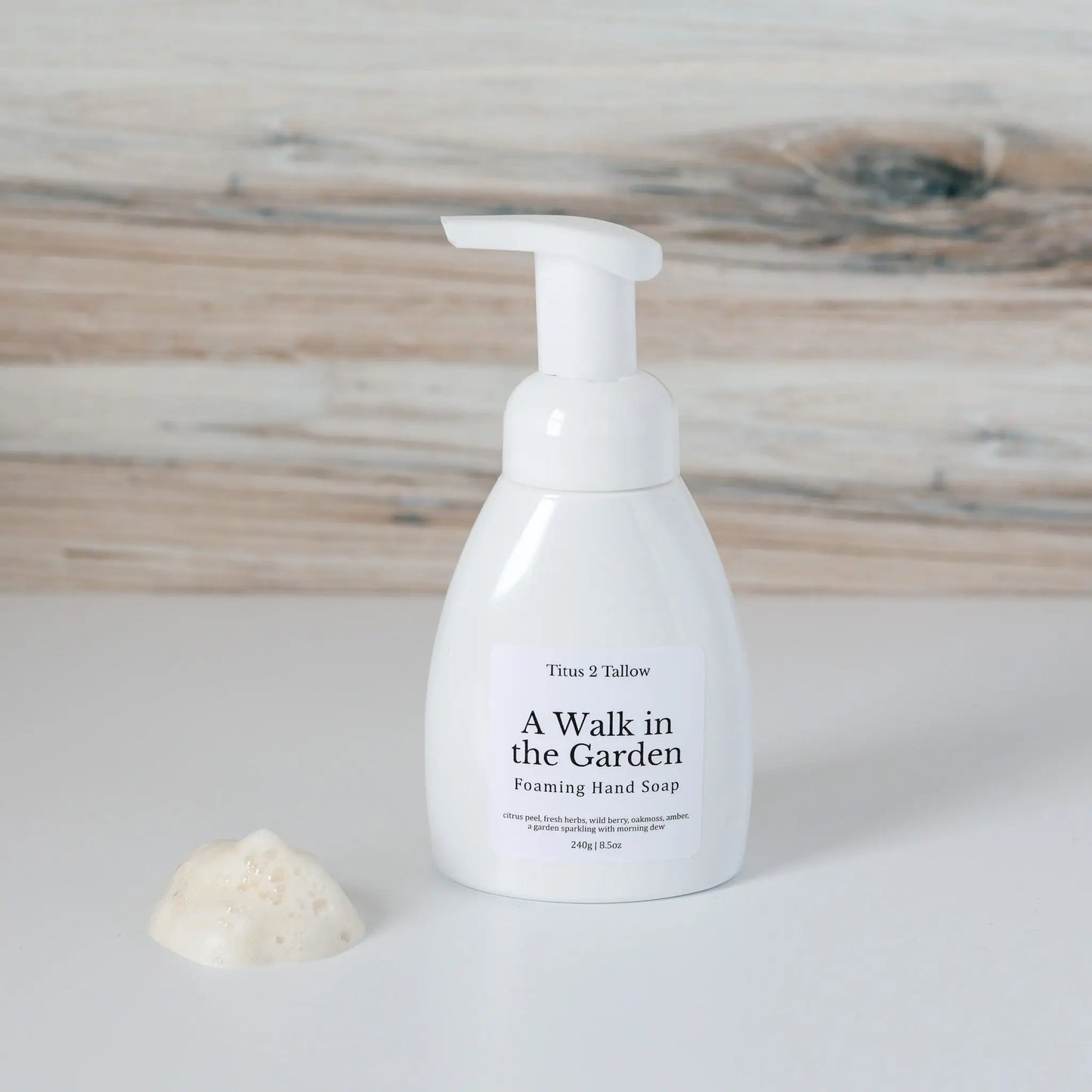 A Walk in the Garden Foaming Hand Soap Titus 2 Tallow