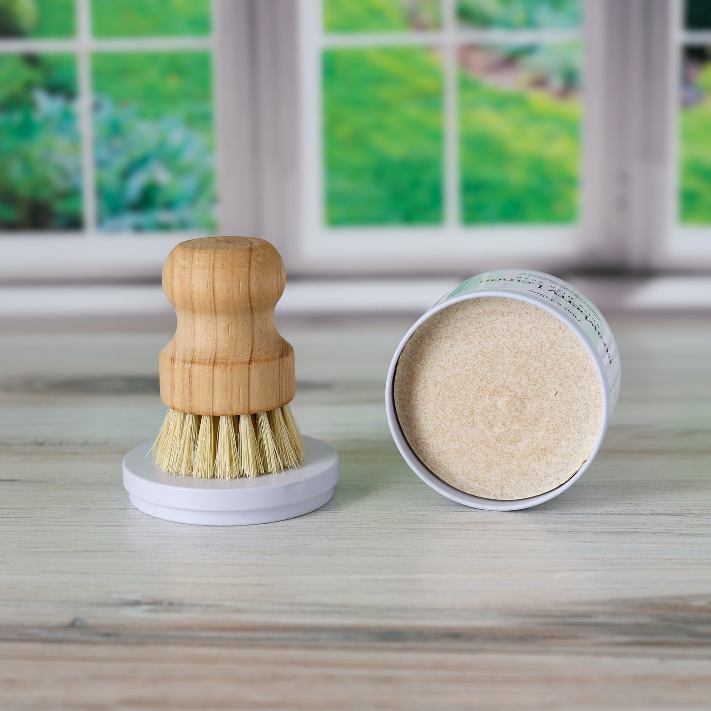 Strawberry Lemon Solid Dish Soap + Brush