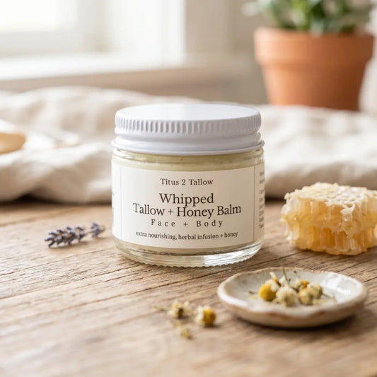 Whipped Tallow + Honey Balm Titus 2 Tallow