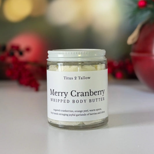 Merry Cranberry Whipped Body Butter Titus 2 Tallow