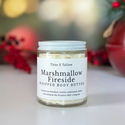 Marshmallow Fireside Whipped Body Butter Titus 2 Tallow