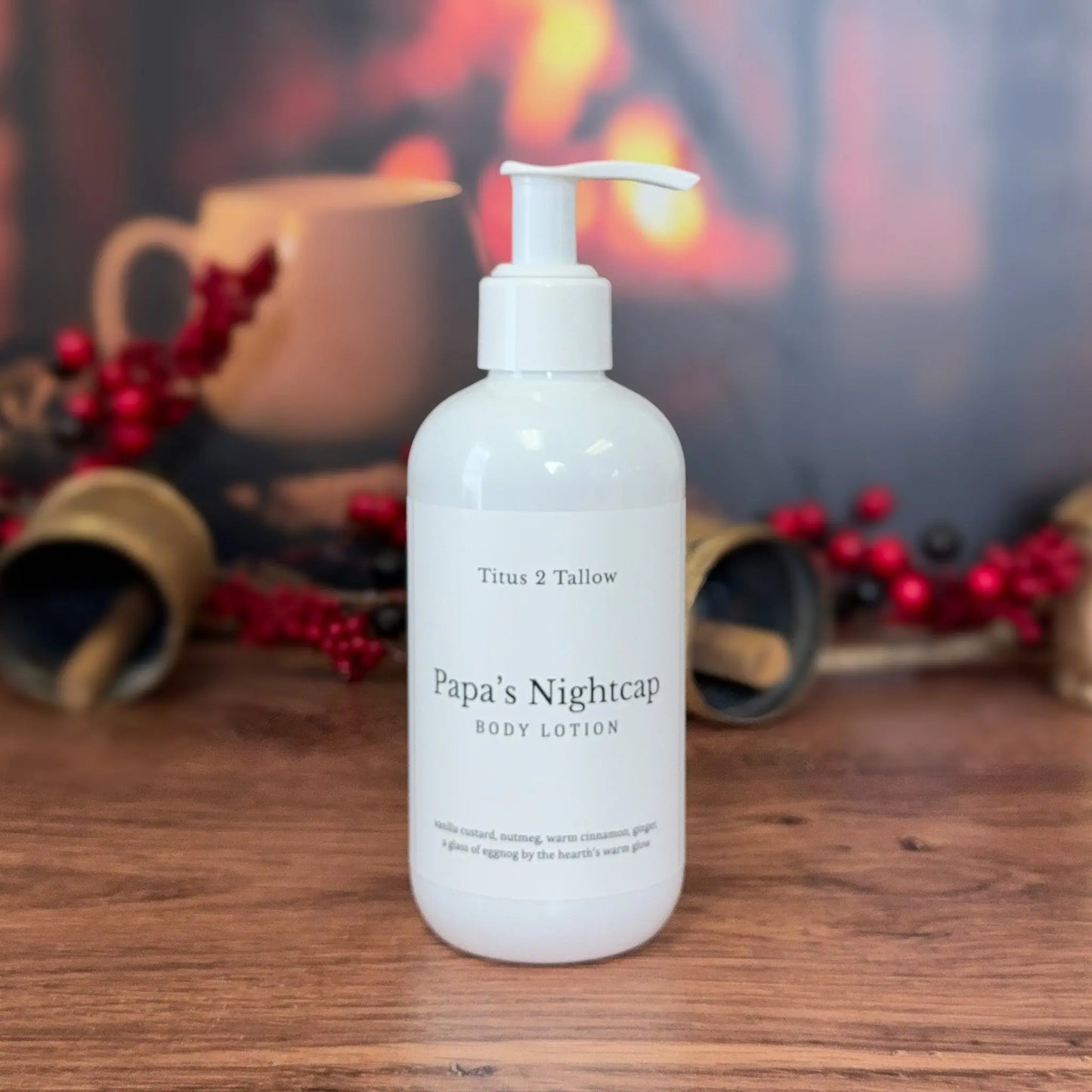 Papa's Nightcap Body Lotion Titus 2 Tallow
