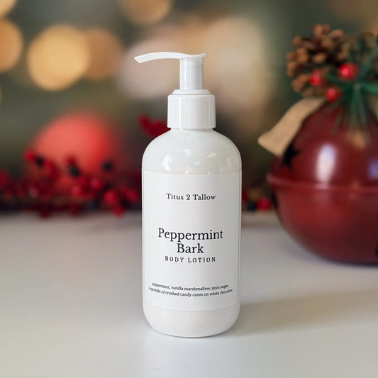 Peppermint Bark Body Lotion Titus 2 Tallow