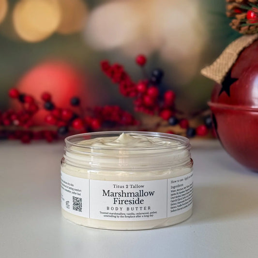 Marshmallow Fireside Body Butter Titus 2 Tallow