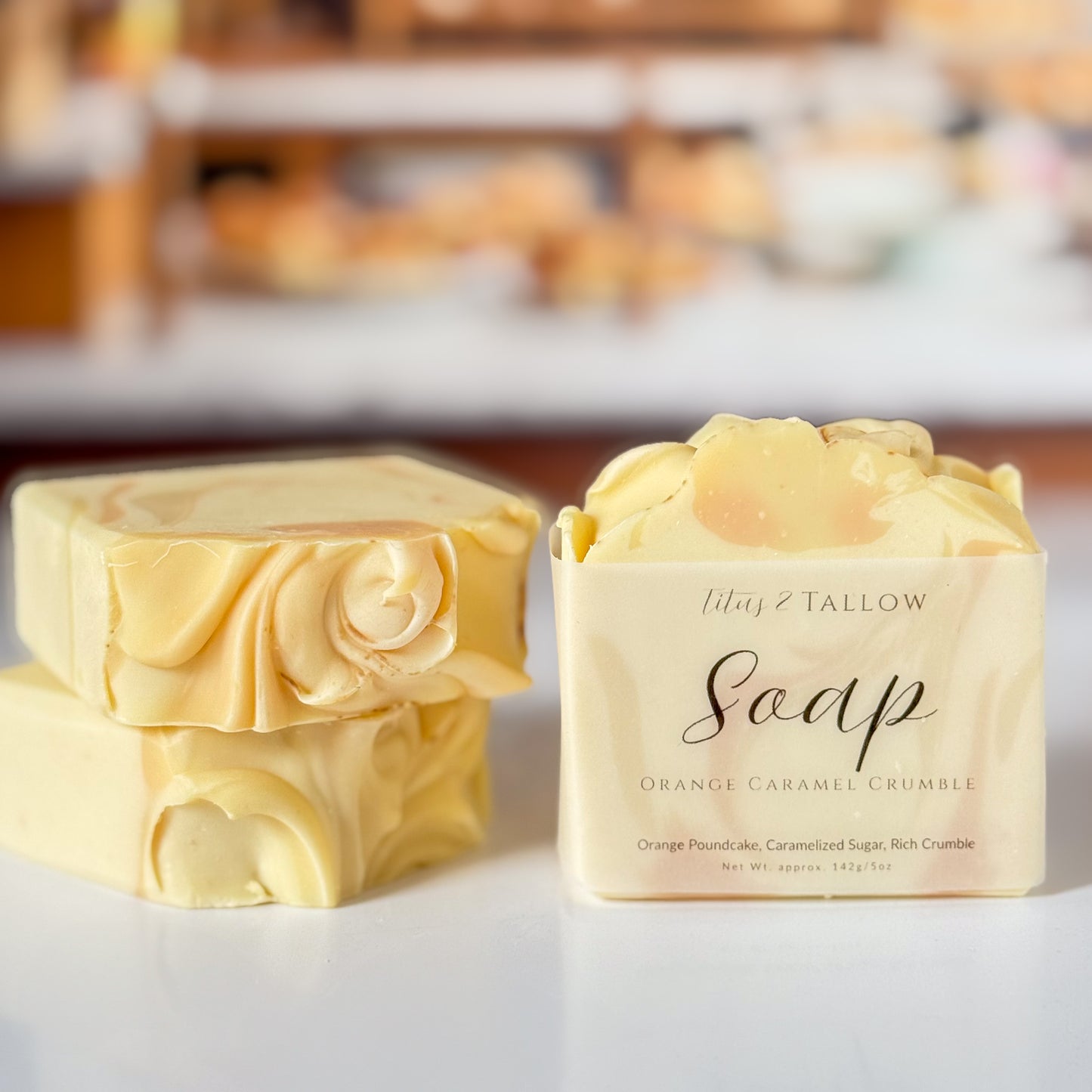 Orange Caramel Crumble Soap