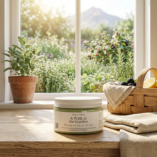 A Walk in the Garden Whipped Soap Scrub