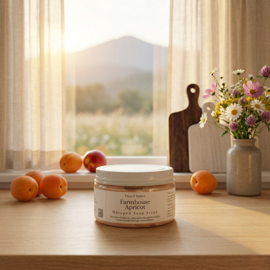 Farmhouse Apricot Whipped Soap Scrub