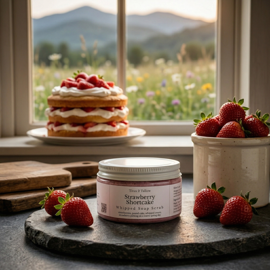 Strawberry Shortcake Whipped Soap Scrub