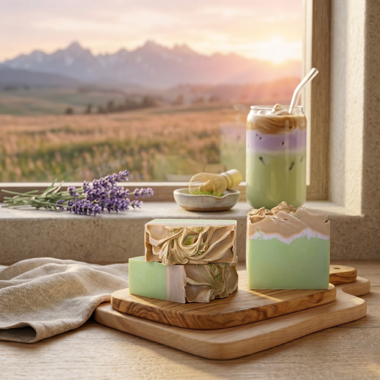 Lavender Matcha Latte Soap