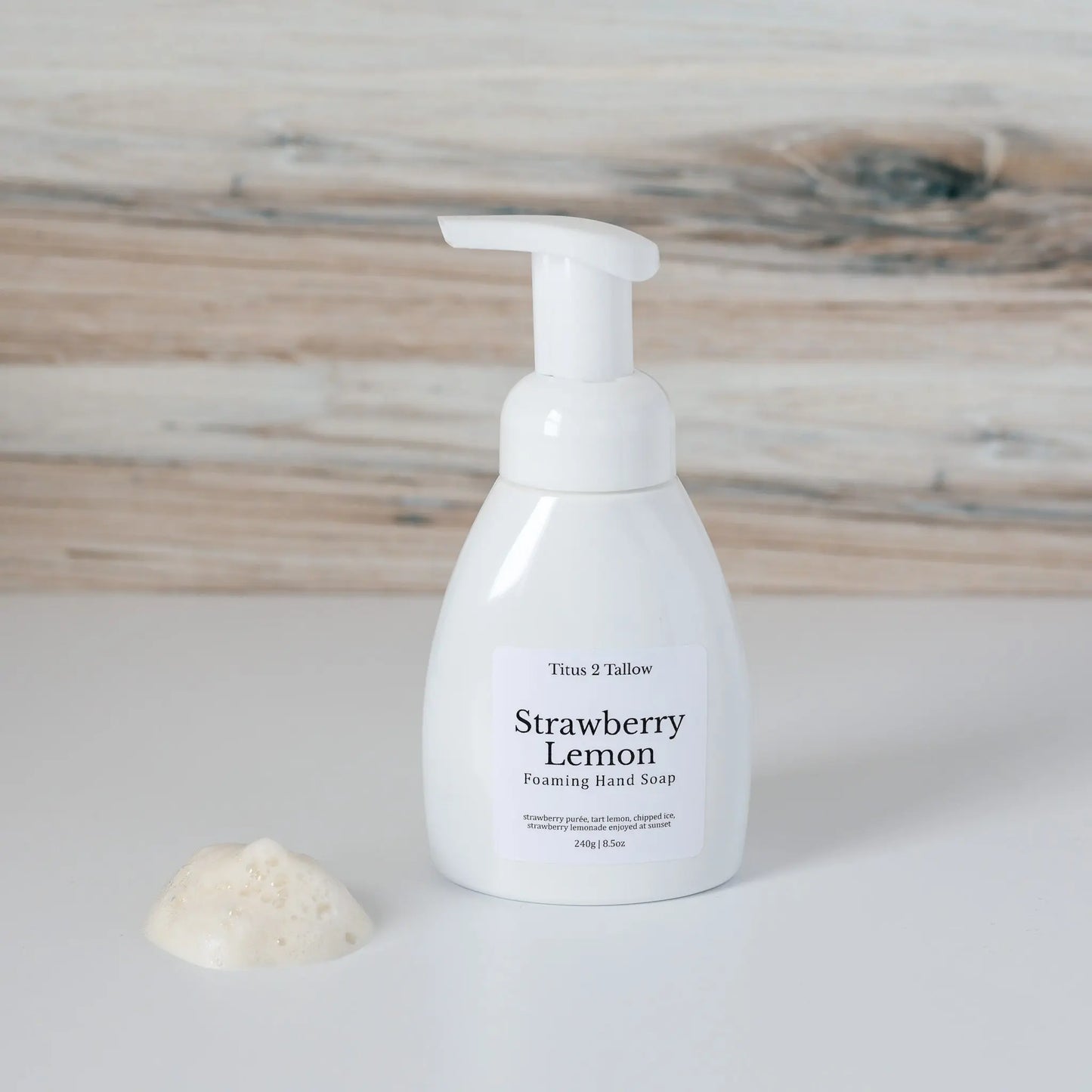 Strawberry Lemon Foaming Hand Soap Titus 2 Tallow