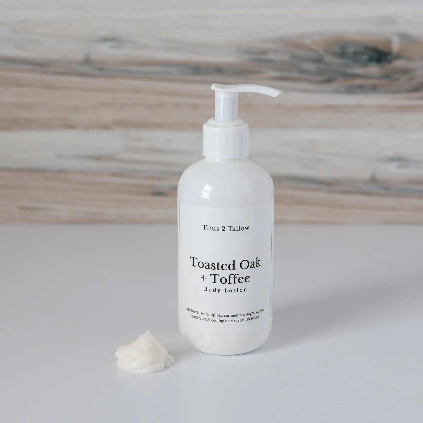 Toasted Oak + Toffee Body Lotion Titus 2 Tallow