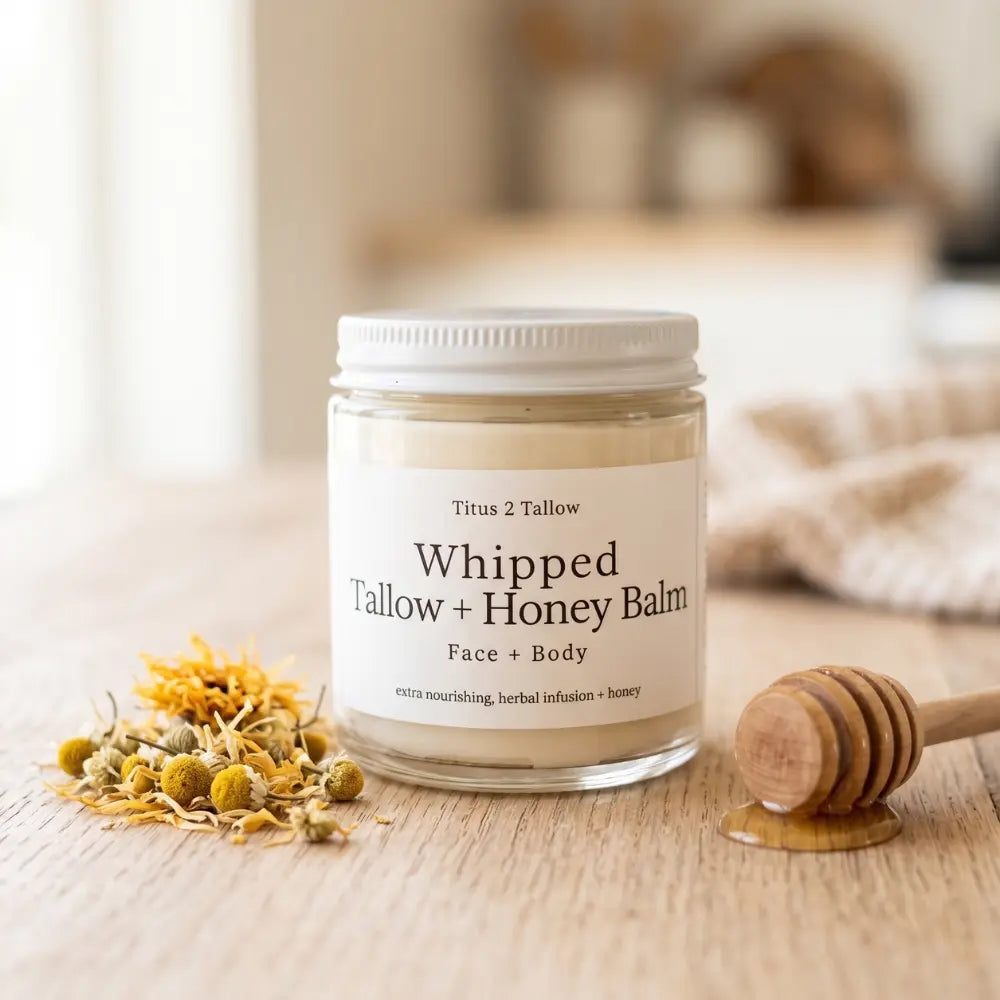 Whipped Tallow + Honey Balm Titus 2 Tallow
