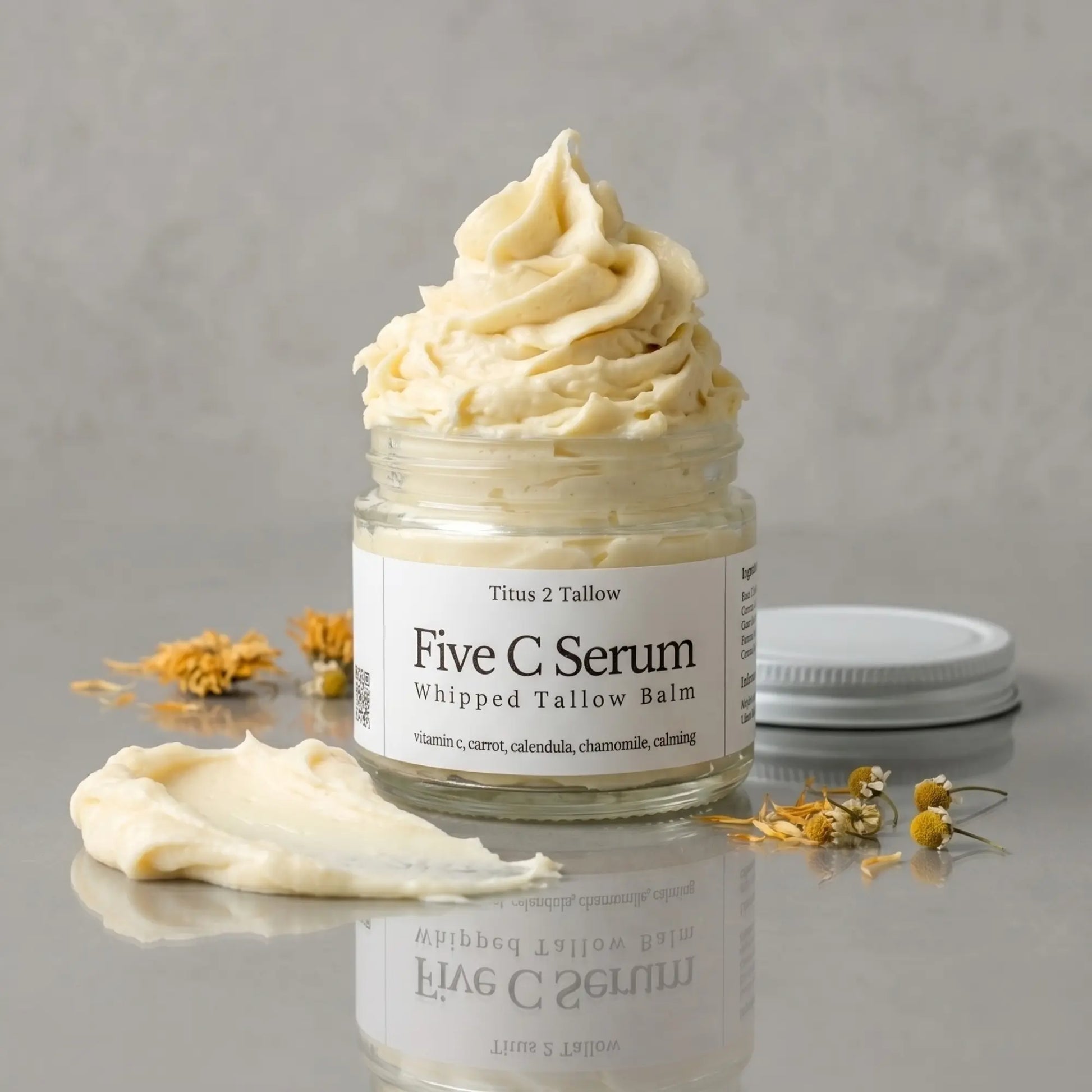 Five C Serum | Whipped Tallow Face Balm with Vitamin C