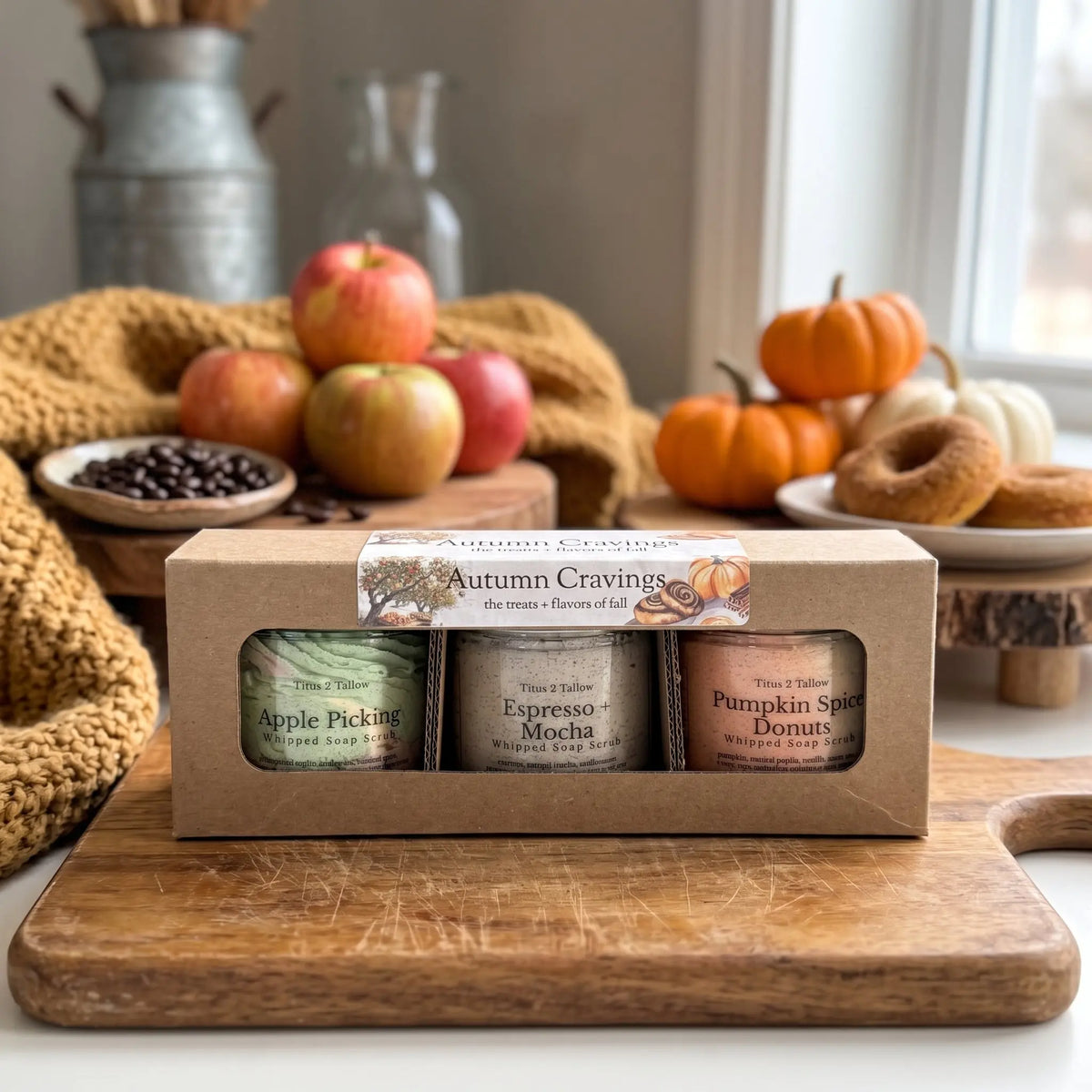 Autumn Cravings Whipped Soap Scrub Trio