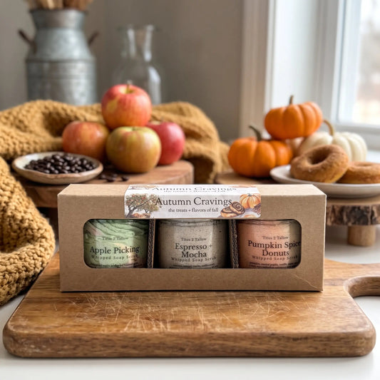 Autumn Cravings Whipped Soap Scrub Trio