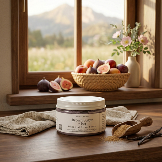 Brown Sugar + Fig Whipped Soap Scrub