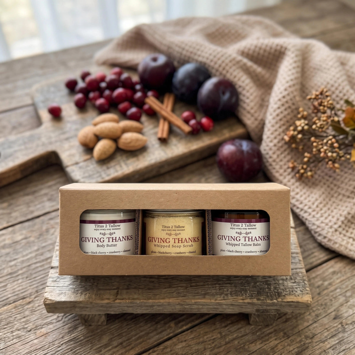 Giving Thanks Body Care Trio