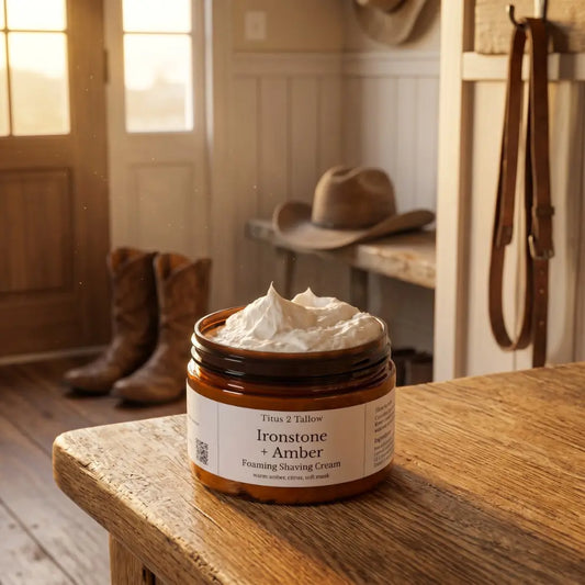 Ironstone + Amber Foaming Shaving Cream