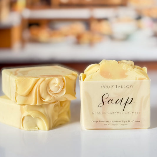 Orange Caramel Crumble Soap