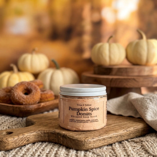 Pumpkin Spice Donuts Whipped Soap Scrub