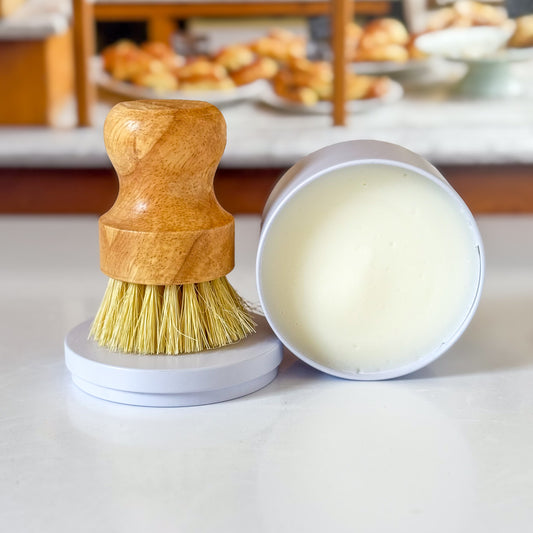 Solid Dish Soap + Brush