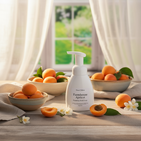 Farmhouse Apricot Foaming Hand Soap Spring Scene