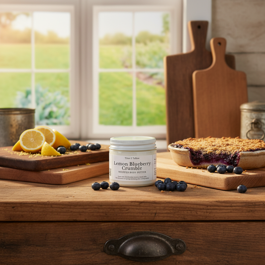 Lemon Blueberry Crumble Whipped Body Butter - Window Scene