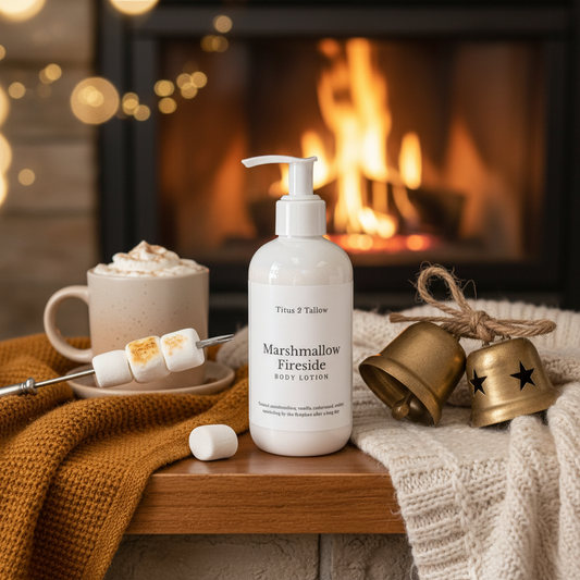 Marshmallow Fireside Lifestyle Background