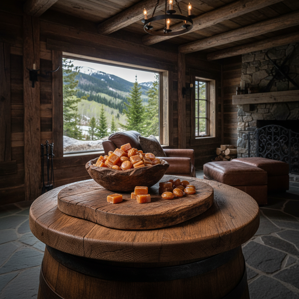 Masculine Cabin Lifestyle Scene