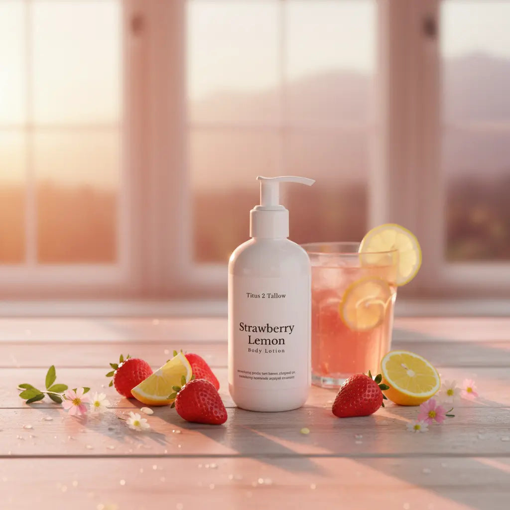 Strawberry Lemon Body Lotion Square Lifestyle