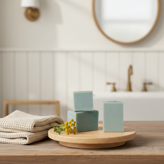 Tallow + Tansy Facial Soap - Matching Aloe + Oat Style